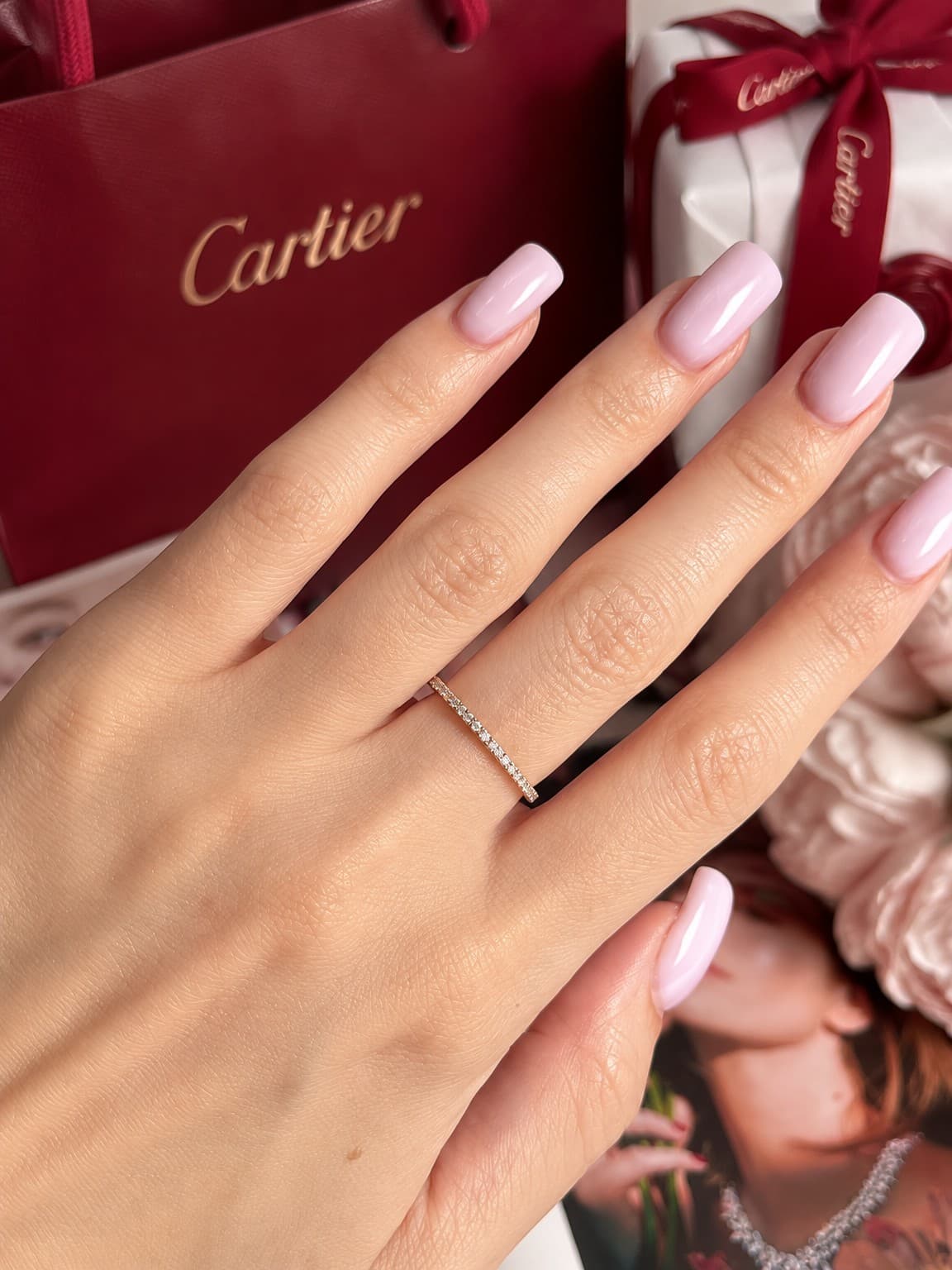 Кольцо Cartier Etincelle с бриллиантами 0,22ct 1,55mm — фото 4