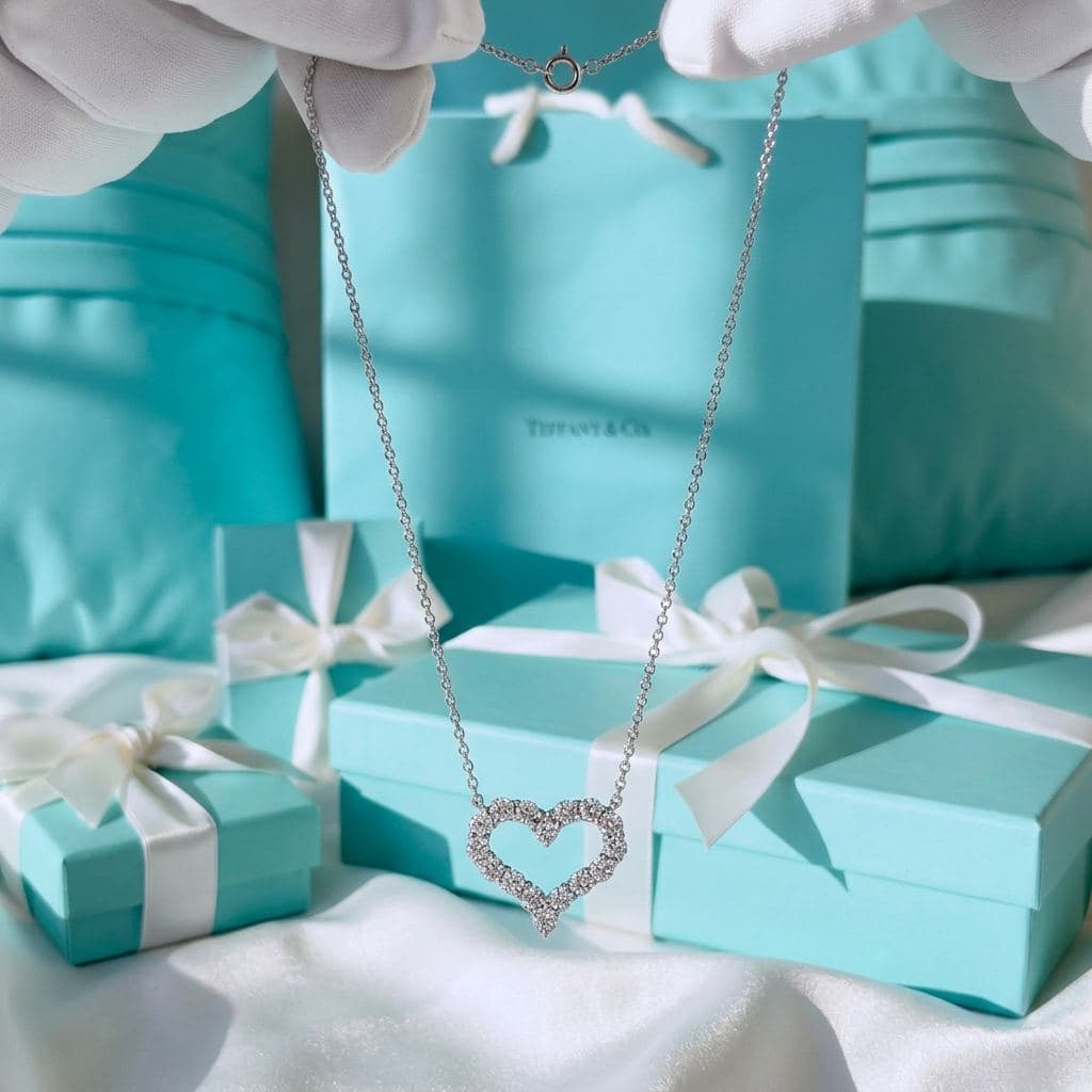 Кулон Tiffany Hearts с бриллиантами