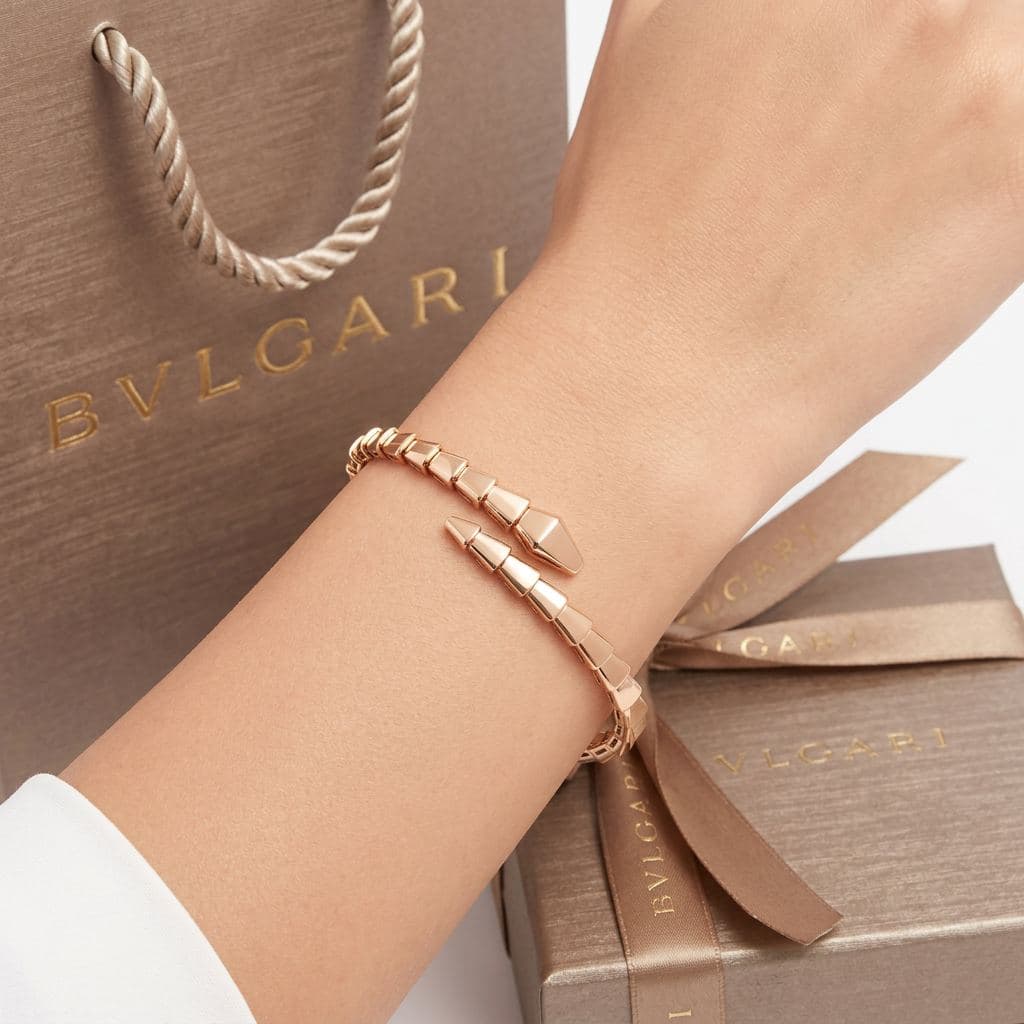 Bvlgari Serpenti Viper браслет из желтого золота с бриллиантами — фото 5