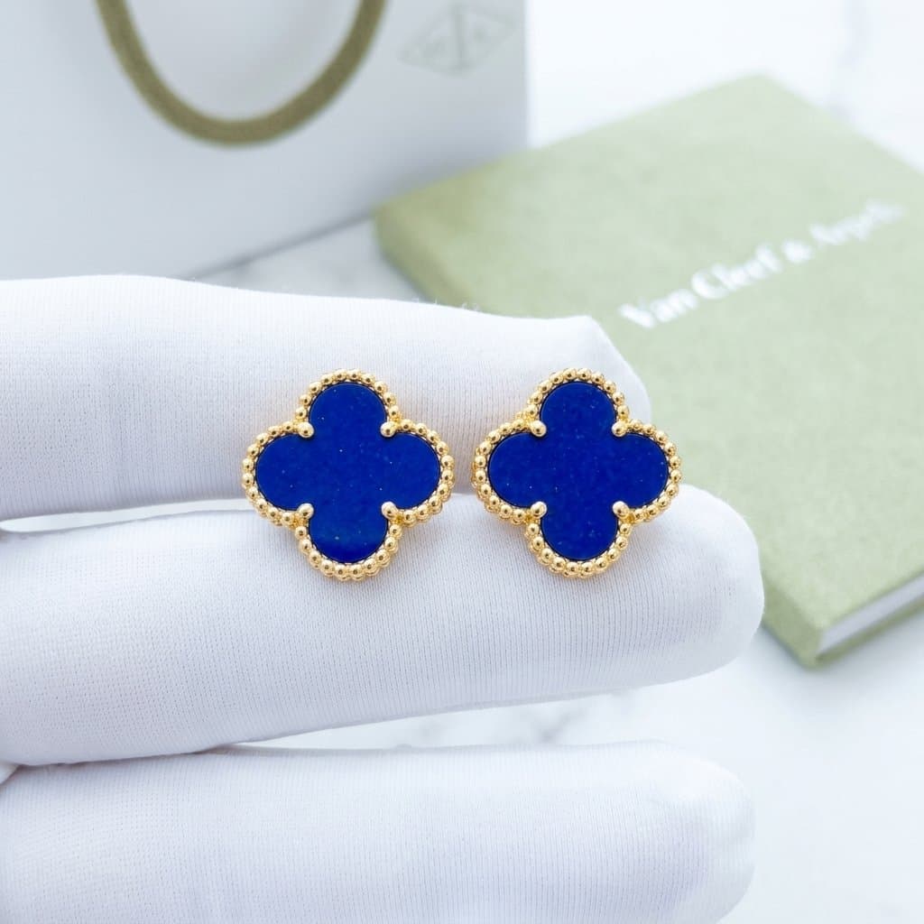 Серьги Van Cleef & Arpels Alhambra VCARP9SZ00, Жёлтое золото